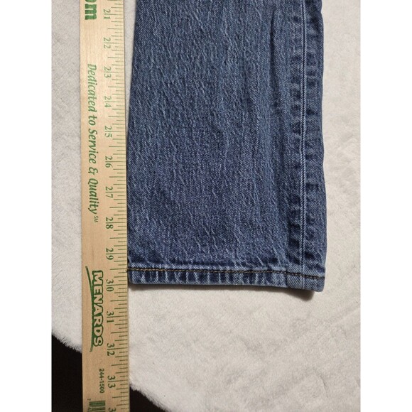 Levis 501 Jeans Womens Straight Classic Dark Wash Stretch Denim Button Fly 25x30 - Picture 12 of 13